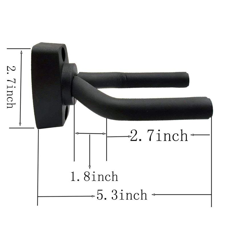 Adjustable Guitar Hook Black General Wall Guitar Hanger Supp