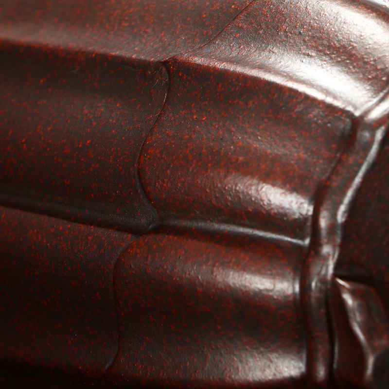 紫艺斋兰花盆紫砂花盆绿植室内盆景展览摆设古红泥精制送紫砂托盘