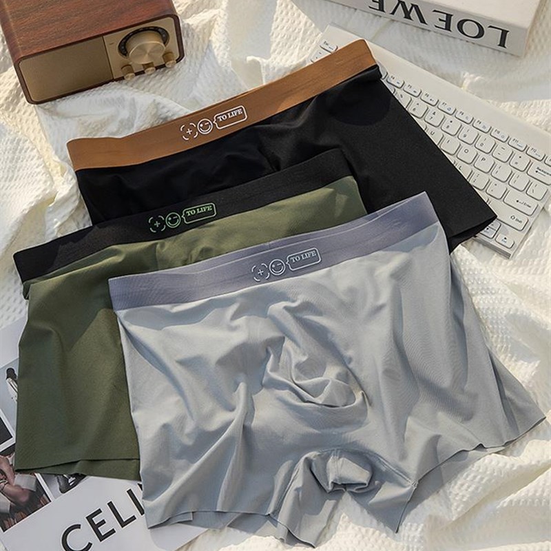 Ice silk men s underwear EA mesh men s boxers youth boxer