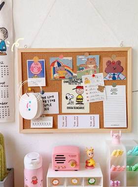 Cork Wood Wall Hanging essage Bulletin Board Frae Notice N