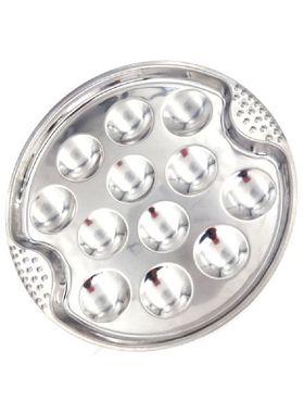 Escargot Dish Plate Snail Serving Oyster Steel Baking