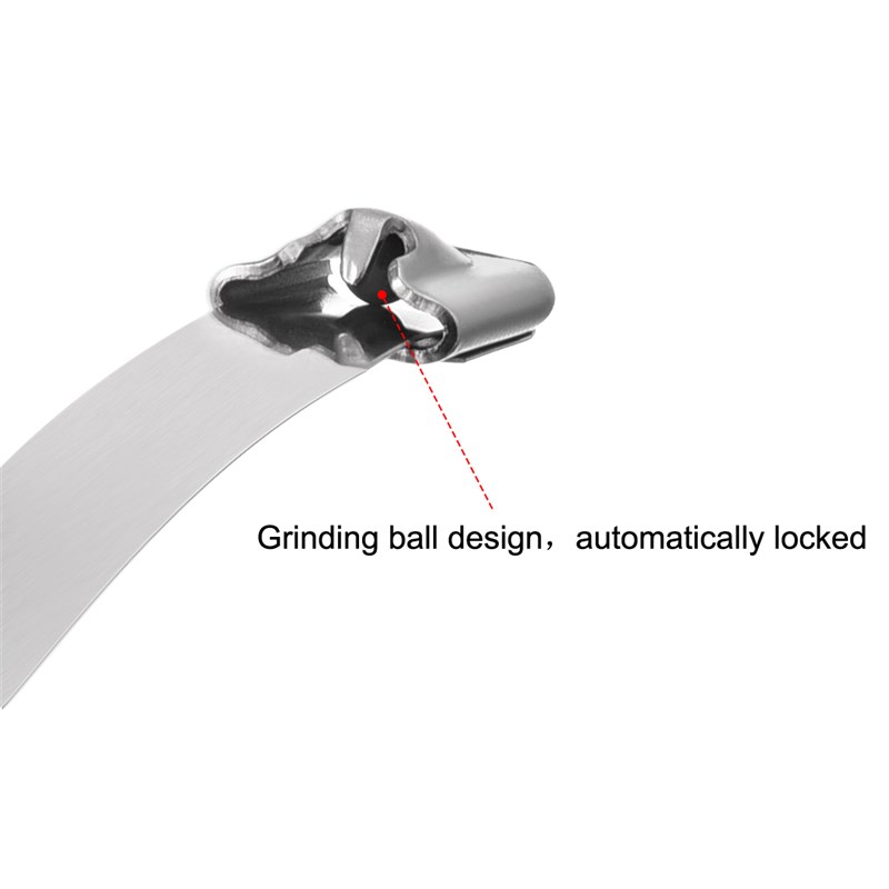 High Quality 10pcs 24 Inch Stainless Steel Cable Zip Ties 0.