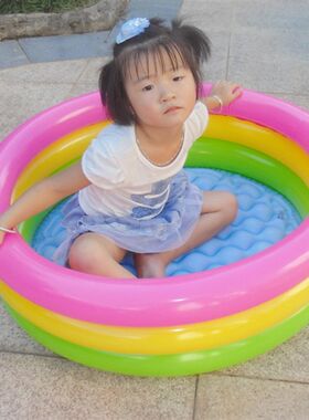 极速送气泵加厚 婴幼儿充气游泳池水池 婴幼儿浴盆充气底部宝宝玩