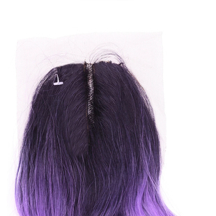Closure 极速Deep KANEKALON化纤发帘18 Lace With Wave Bundles