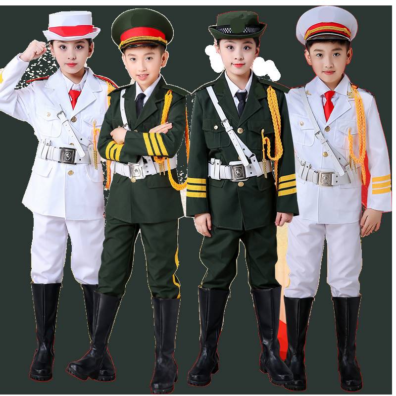 厂家儿童升旗手服装幼儿园中小学生升旗仪式服装鼓乐队服装