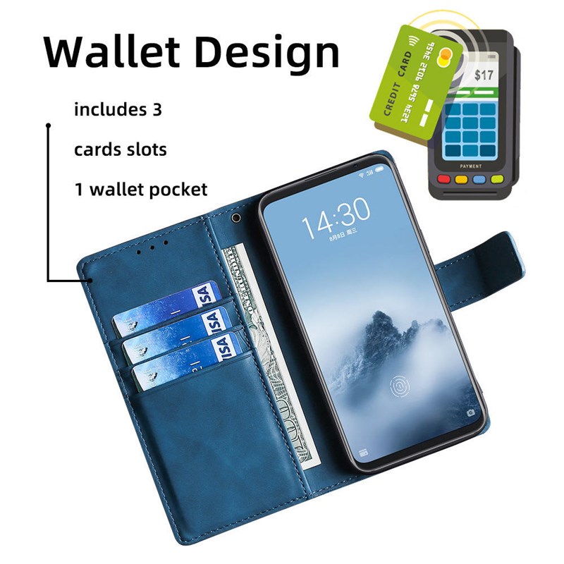 适用15手机壳 Note2防摔新款6多功能5纯色插卡手机皮套