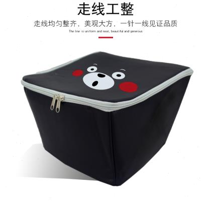 新款防水皮革国标电动车前车筐篮子内胆内篓内衬罩助力单车前车包