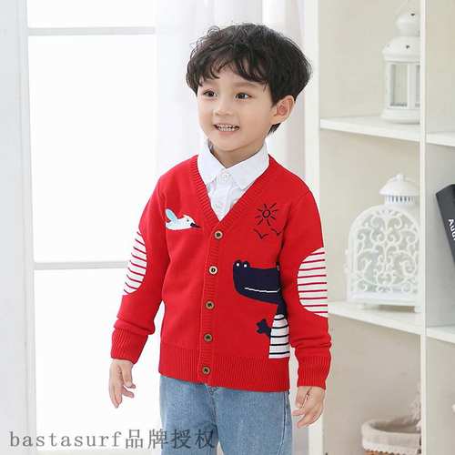 Pick size 2021 autumn winter new sweater coat trend dinosau