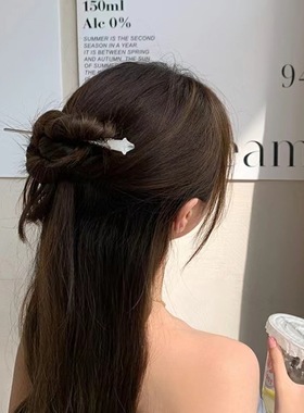 Ancient style magnolia hairpin simple step shake Hanfu hair