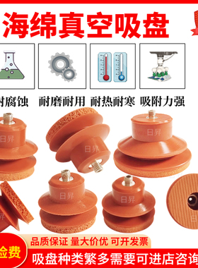 极速海绵吸盘工业机械手真空吸嘴双层TX2-10/15/20/25/30/40/50MM