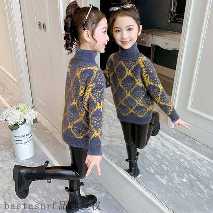 Girls sweater Pullover autumn and winter 2021 new style lit