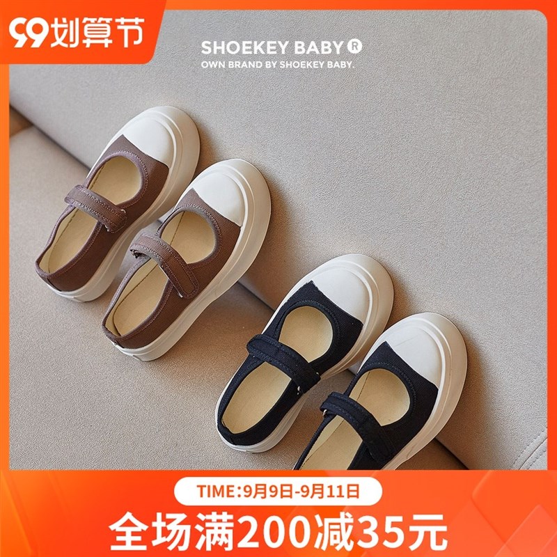 厂家女童帆布鞋软底宝宝布鞋2021春秋季新款小女孩公主鞋儿童玛丽