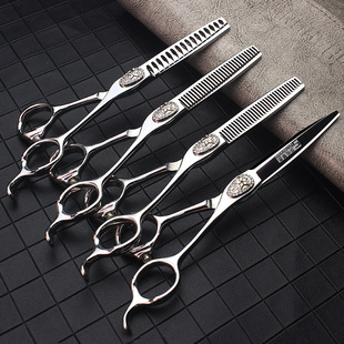 发廊发型师专业美发剪刀6寸CNC数控理发剪刀套装 平剪牙剪打薄剪