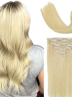 Hair Extensions Clip in Human Hair Blonde Clip in Hair Exten