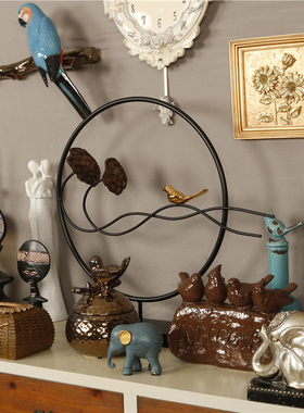 欧式复古怀旧树脂陶瓷创意摆件居家民宿桌面玄关摆设客厅装饰道具