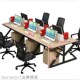 and computer chair simple Desk staff combination double tab