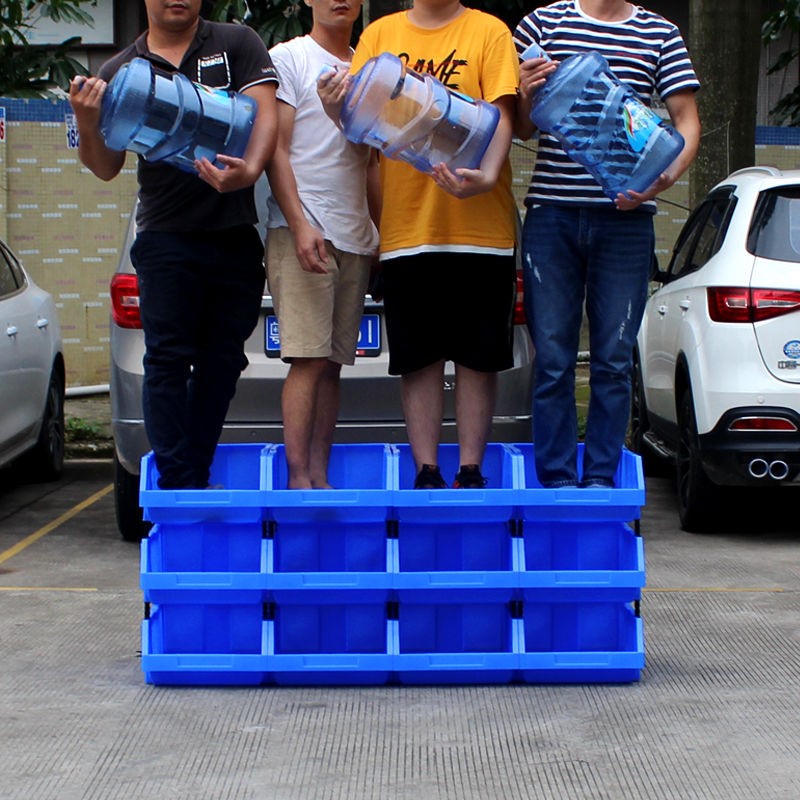 零件盒组合式物料元件盒斜口塑胶箱盒b塑料货架盒U工具盒收纳箱