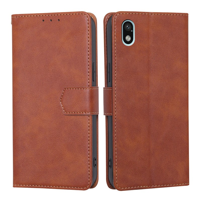 适用XZ3跨境卡槽手机壳1 III纯色皮套Xperia Pro I简约保护套