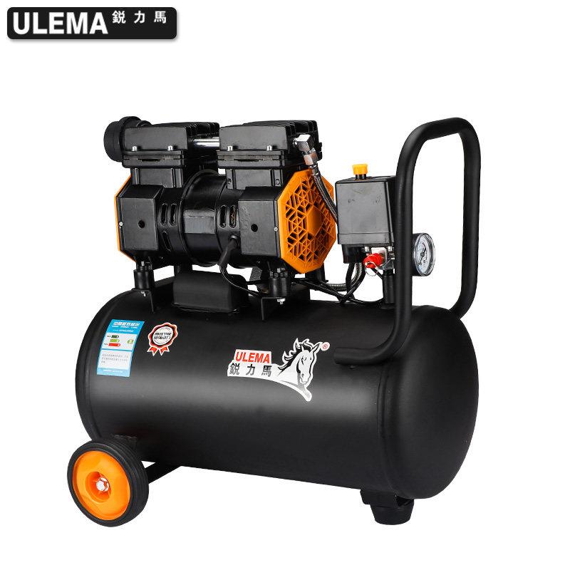 锐力马无油静音空压机小型高压空气压缩机喷漆木工汽修220v打气泵