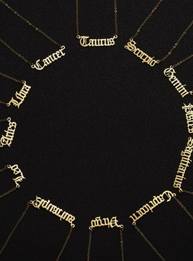 3Pcs/Set Cardboard Star Zodiac Sign Pendant 12 Constellation