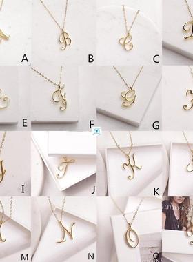 Exquisite 26 Letter Word Necklace Letter Necklace Letter