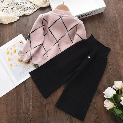 Melario Girls Clothes Sets Cardigan Winter Bow Baby Sweatshi