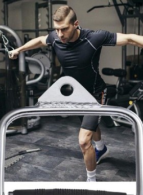 D-Handle Pull Down Cable Attachment Set Non-Slip Tricep