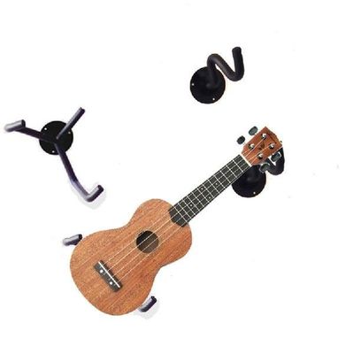 2Pcs Guitar Stand Hanger Hook Oak Horizontal Guitar Wall