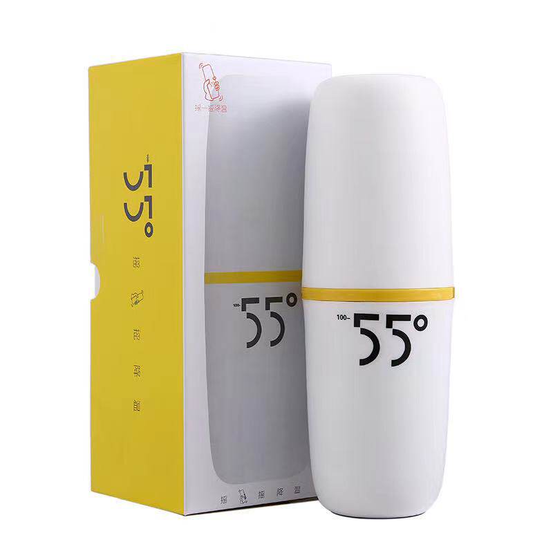 极速智能快速降温杯55度摇摇杯水杯恒温不锈钢儿童保温杯