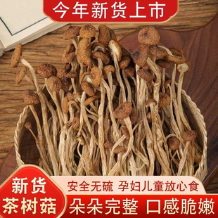 茶树菇香菇干货鲜嫩农家茶薪菇农家无硫熏超值干净无沙
