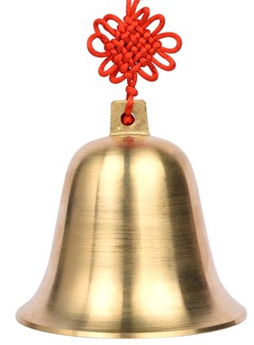 铜铃铛挂件铜全铜钟摆件解五黄二黑家居门口风铃大小号门对门挂件