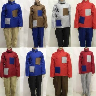 儿童古装汉服男女童古代老百姓服装逃难民农民乞丐叫花子补丁衣服