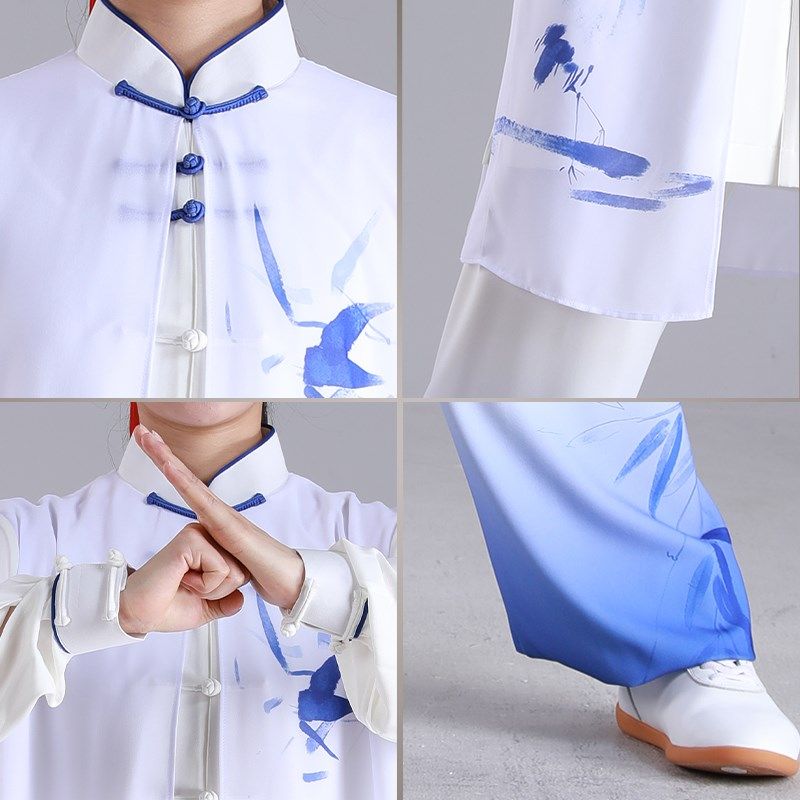 新品珍珠麻雪纺纱太极服女夏春清湘表演服武术练功服男中国风武极,运动/瑜伽/健身/球迷用品,太极服,淘宝优惠券,粉丝福利购,淘宝优惠卷