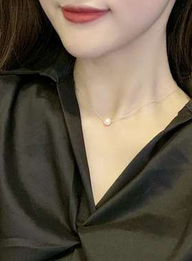 Fashion simple and beautiful pearl necklace temperament fash