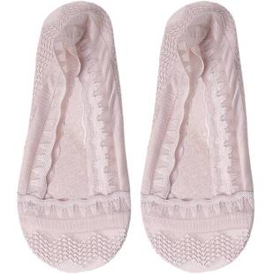 防滑不掉跟浅口隐形袜子女短袜花边 5双蕾丝船袜女ins潮夏季 薄款