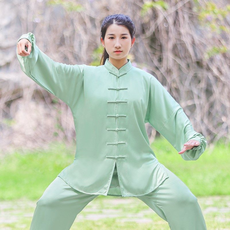 新品2024春秋太极服女新款太极拳八段锦练功服比赛表演武术服装男
