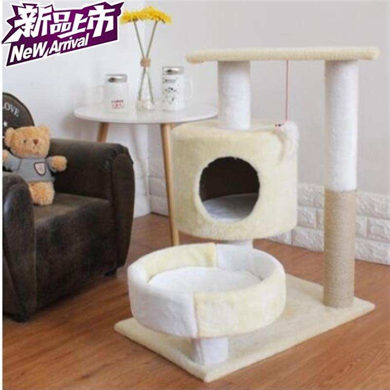 。猫a架猫爬架小型四季攀爬架宠物用品多层架子挂架厚实猫爪宽敞