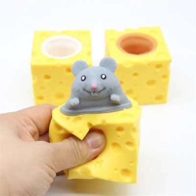 Stress-relieving pet Cheese mouse cheese pinch fun Stress