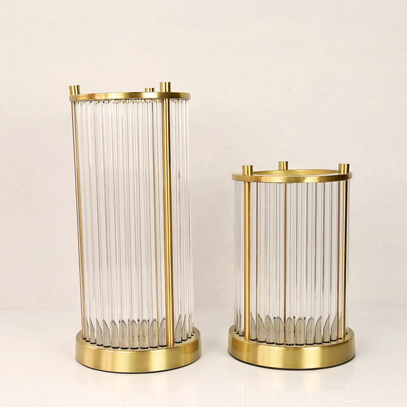 欧式轻奢玻璃插花花瓶摆件客厅样板间玄关家居餐桌电视柜创意装饰