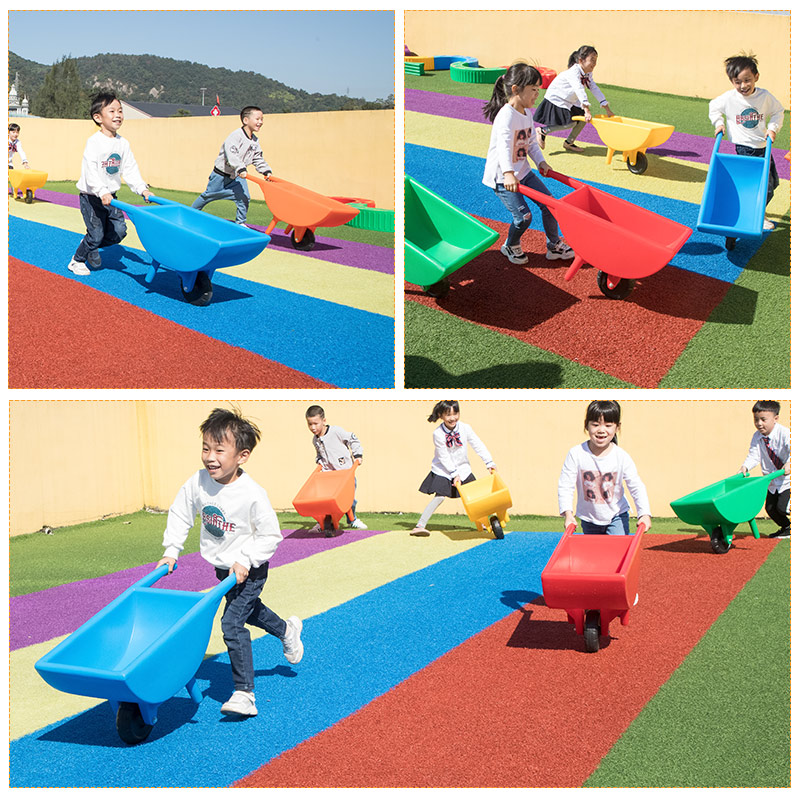 幼儿园翻斗独轮车儿童感统训练器材滚塑平衡手推车大号包邮