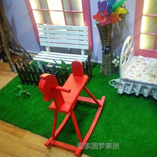 新款成人大号实木质摇摇馬马椅女孩ins房间摆件可坐创意七夕节礼