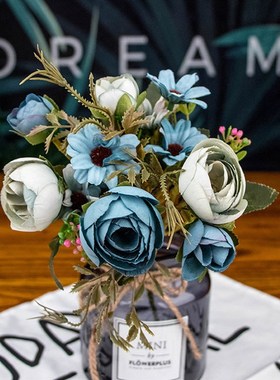 autumn fake tea rose silk flower fall Gerbera Daisy artifici