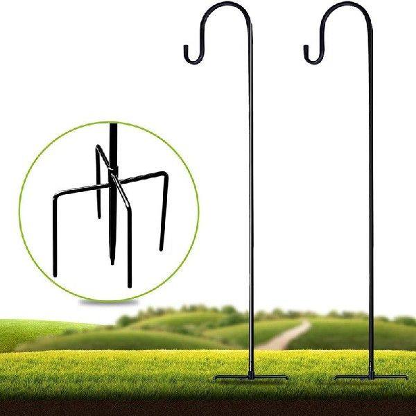 Shepherd Hooks Garden Ground Plant Stand Lantern Stake For