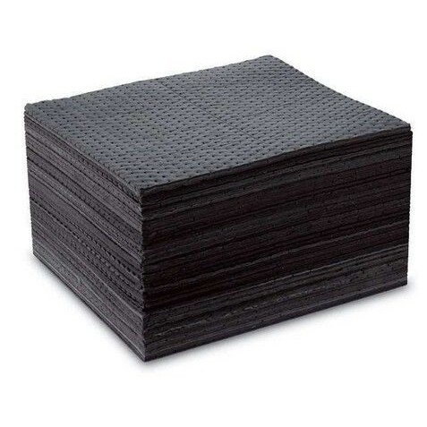 热销灰色通用吸附棉万用吸油棉化学品吸液棉 加厚100片装40*50CM