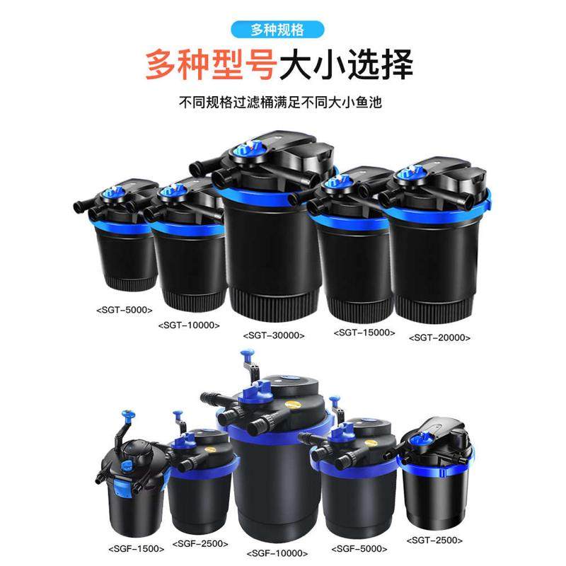 欧佰色鱼池过g滤器水循环系统锦鲤池塘室外大型外置水池净化过滤