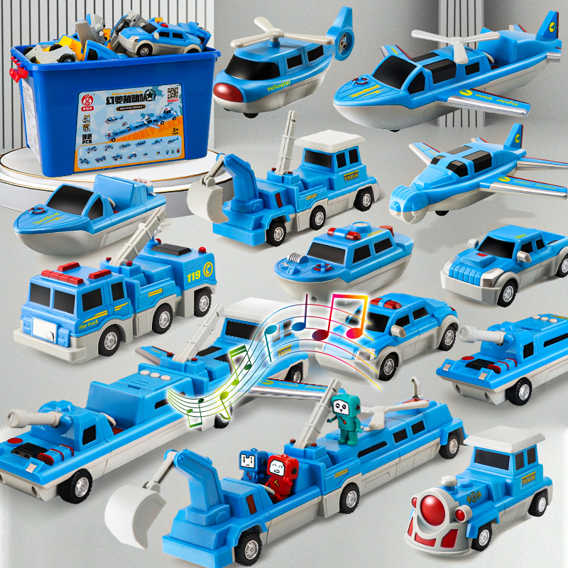 爱斯祺磁力拼装变形金刚机器人