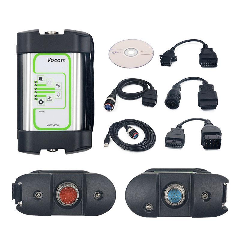 适配跨境方头/圆头vocom 88890300 V2.8.241重卡车挖掘机诊断仪检
