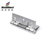 不锈钢弹簧合页铰链小荷叶迷你自动扭簧折页回位弹力合叶五金配件