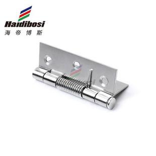 不锈钢弹簧合页铰链小荷叶迷你自动扭簧折页回位弹力合叶五金配件