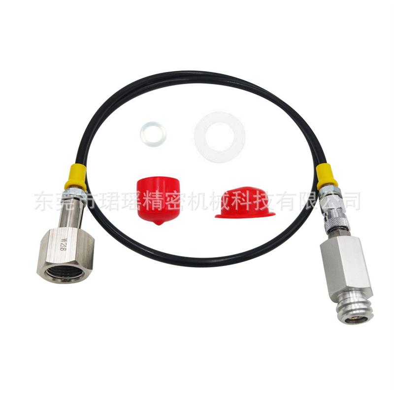 适配跨境Sodastream CO2二氧化碳大瓶过苏打气泡水机过气接头银色